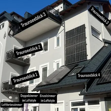 Wolfis Traunseeblick - Mit Kostenlosem Parkplatz Direkt An Der * Гмунден